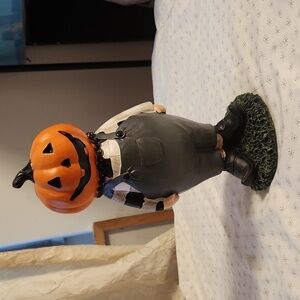 Pumpkin head Farmer figurine Friend of Marvin The Mummy